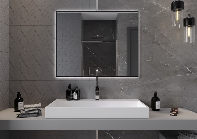 Lustre baie cu iluminare LED 120x80cm