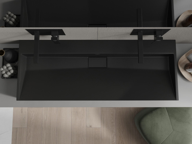 Chiuvetă cu baterii încastrate