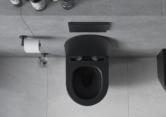 Containere și perii pentru WC negre