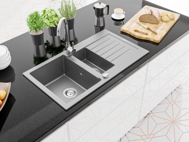 Culoare chiuvetă inox