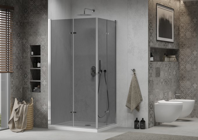 Cabine de duș pătrate cu cadă 70x70