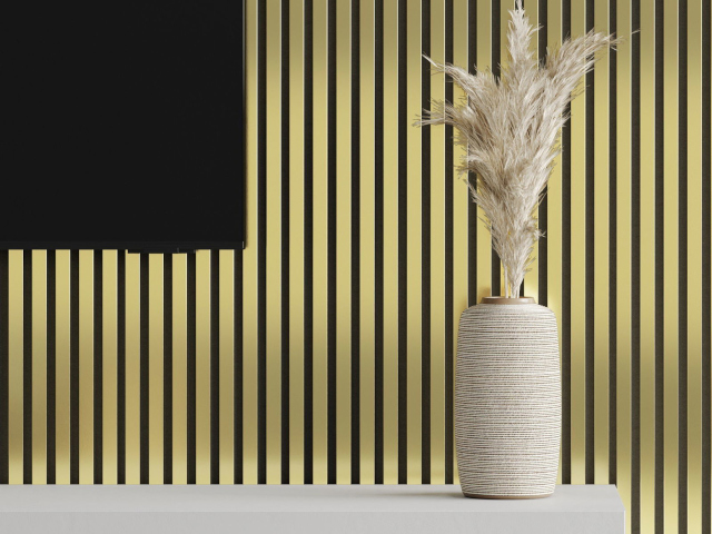 Lamele aurii într-o încăpere