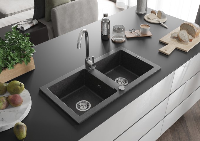 Dozatoare de bucătărie crom