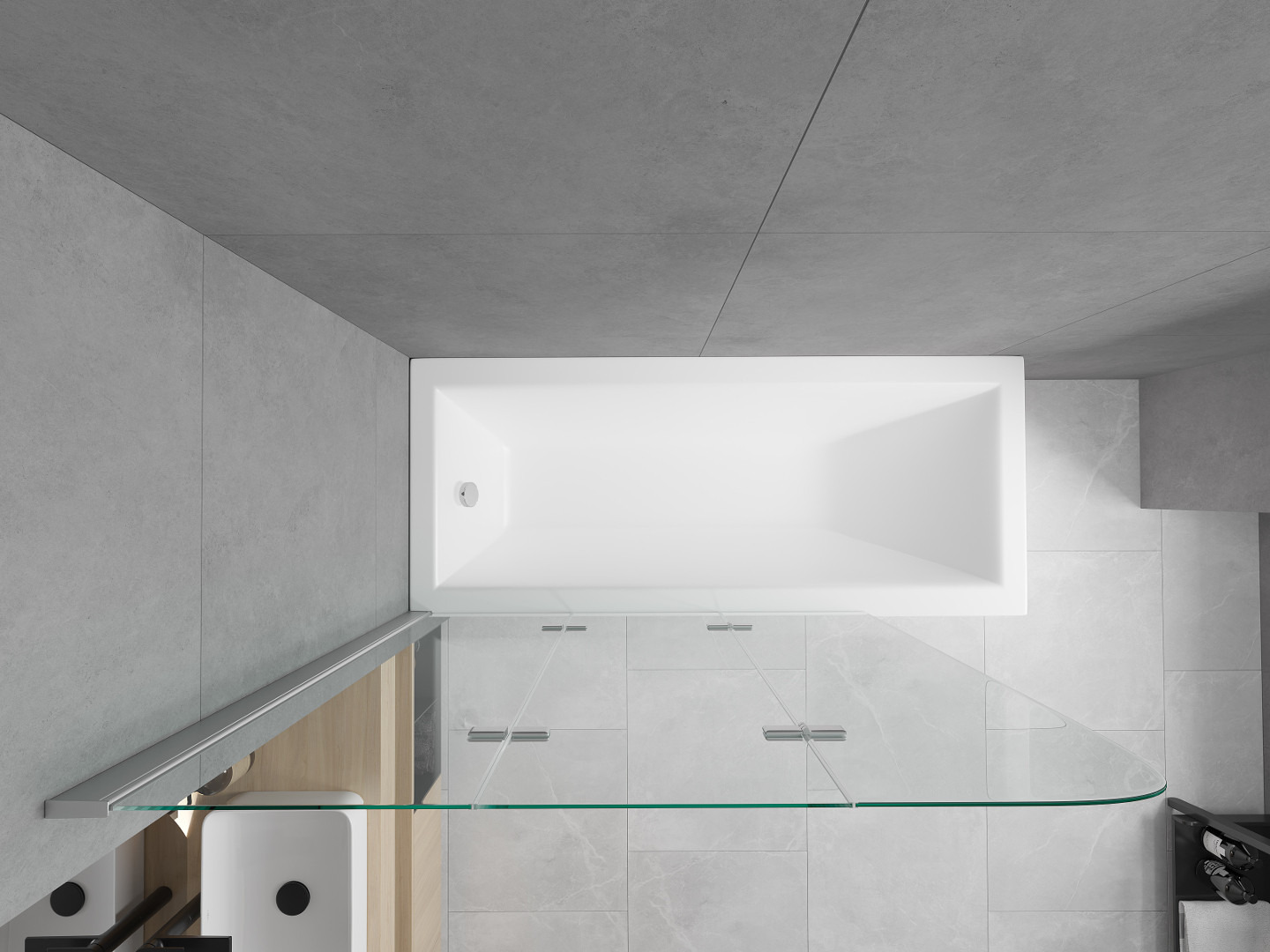 Cadă și duș într-unul singur