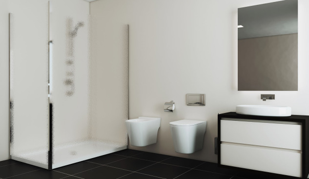 Sunt soluții bune cadrele WC încorporate plasate în colț sau cu ventilație?