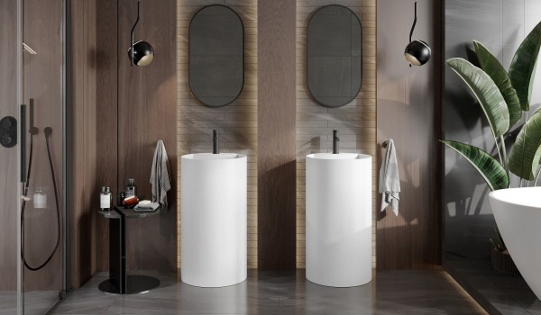 Accesorii din lemn în baie în stil boho