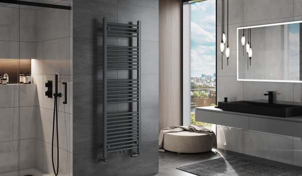 Radiator electric cu scări în baie