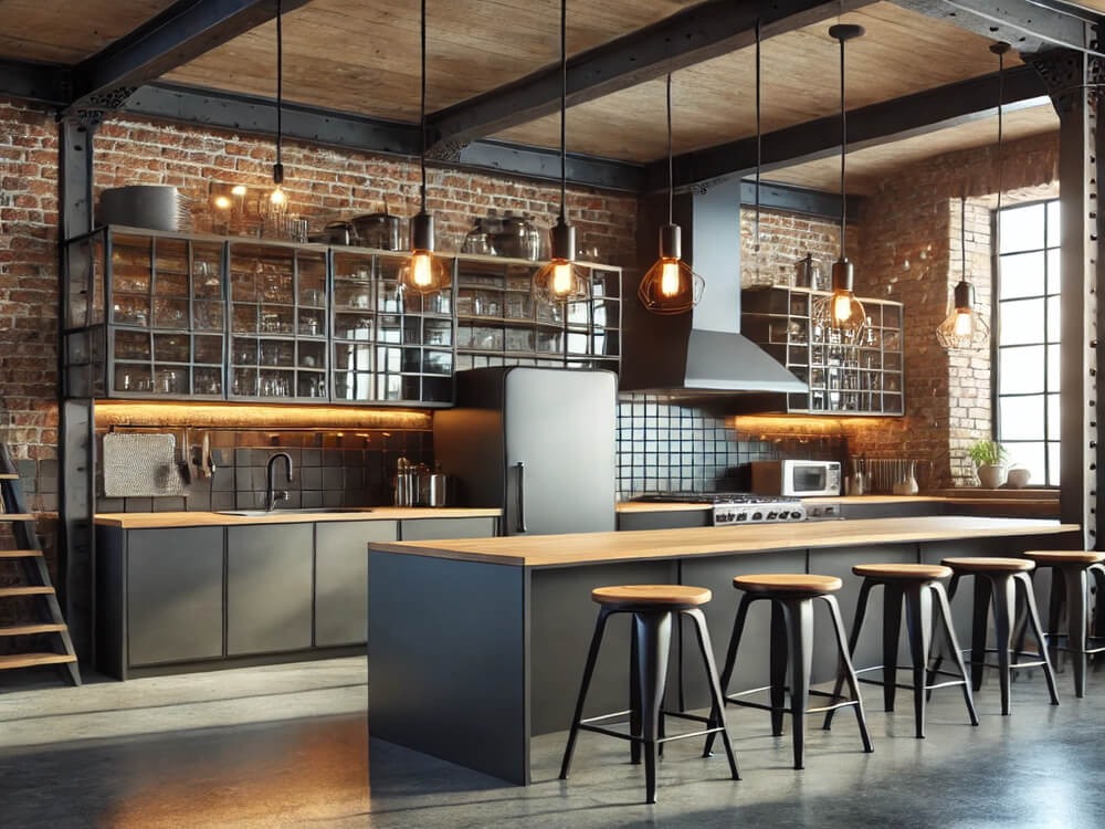 Cum să mobilăm o bucătărie în stil industrial, loft?